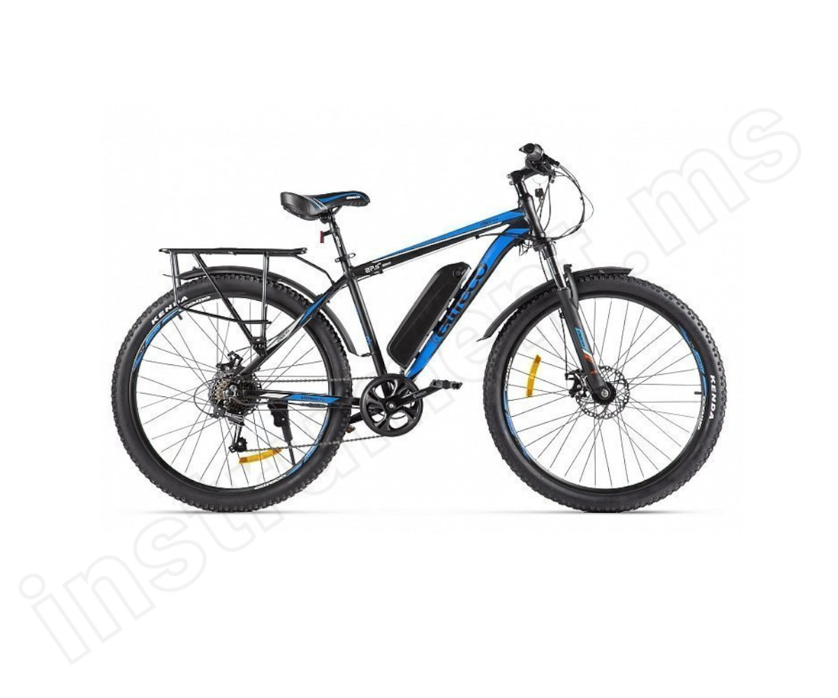 Электровелосипед (велогибрид) черно-синий Eltreco XT 800 new - фото 1